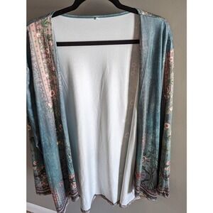 Lightweight Floral Pattern Draped Cardigan size.XL